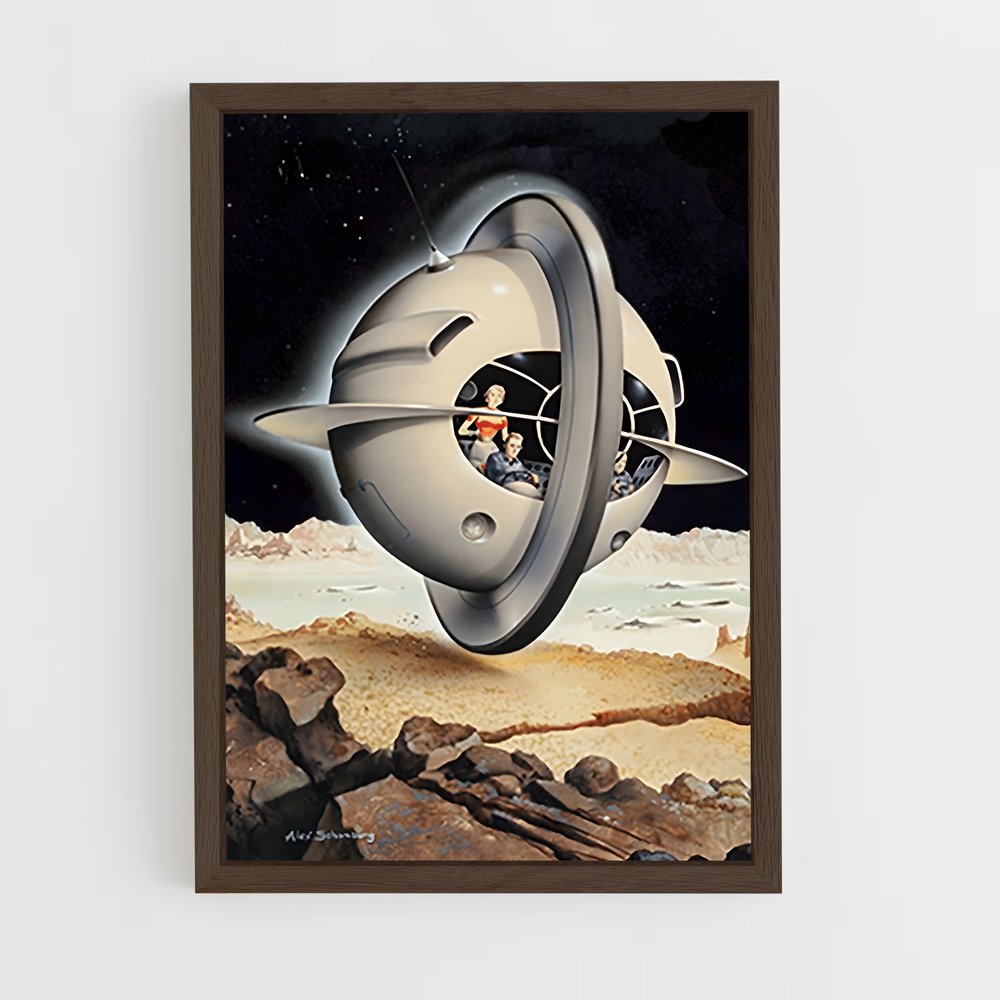 Poster OVNI énigmatique – affiche Espace rétro (vue 5)